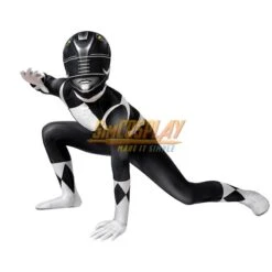 Kids Black Ranger Cosplay Suit 3D Spandex Costume Christmas Gifts For Children -Simcosplay Outlet Store kids black ranger cosplay suit 3d spandex costume 5