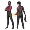 Kids Miles Morales Cosplay Costume Spiderman PS5 Edition