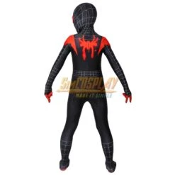 Kids Miles Morales Cosplay Costume Into The Spider Verse Black Spider Suit -Simcosplay Outlet Store kids miles morales cosplay costumes 3