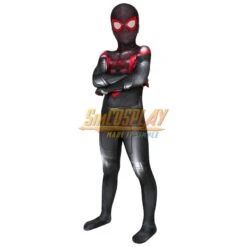Kids Spider-man Miles Morales PS5 Cosplay Suit For Children Halloween -Simcosplay Outlet Store kids spider man miles morales ps5 cosplay suit 4