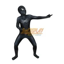 Kids Venom Cosplay Suit Black Spider-man Costume For Children Halloween -Simcosplay Outlet Store kids venom cosplay suit 13