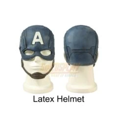 Captain America Steve Rogers Cosplay Costumes Ver.1 -Simcosplay Outlet Store latex helmet captain america 1