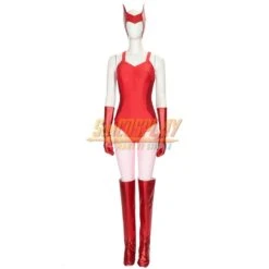 Wanda Cosplay Costume 2021 WandaVision Scarlet Witch Red Suit 34 Wanda Cosplay Costume 2021 WandaVision Scarlet Witch Red Suit -Simcosplay Outlet Store m20210371 5