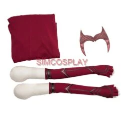 WandaVision Costume Scarlet Witch 2021 New Cosplay Suit Promotional Edition -Simcosplay Outlet Store m20210382 13