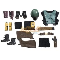 Mandalorian Boba Fett Cosplay Costumes Star Wars Cosplay Suit Top Level -Simcosplay Outlet Store m20220424 13