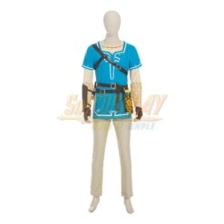 Link Cosplay Costume The Legend Of Zelda Breath Of The Wild 2 Champion's Tunic Cosplay Suit -Simcosplay Outlet Store me3a0105