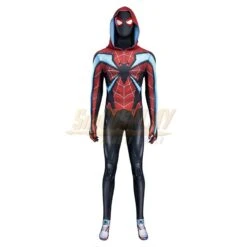 Miles Morales Evolved Suit Default Color Printed Cosplay Costume -Simcosplay Outlet Store miles morales evolved suit default color printed cosplay costume4v0a4002