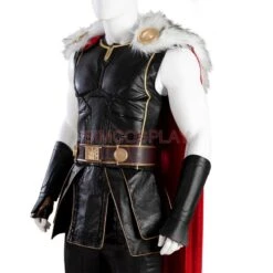 Thor New Black Cosplay Costume With Fur Collar Love And Thunder Edition -Simcosplay Outlet Store my0523b 18