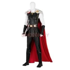 Thor New Black Cosplay Costume With Fur Collar Love And Thunder Edition -Simcosplay Outlet Store my0523b 3