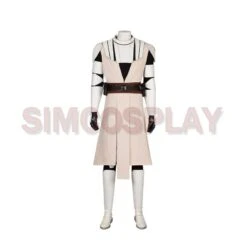 Obi Wan White Armor Cosplay Costume Star Wars Halloween Cosplay -Simcosplay Outlet Store my22155 1