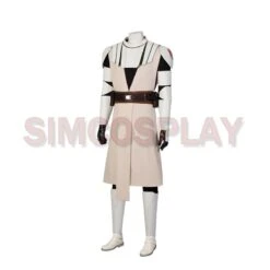 Obi Wan White Armor Cosplay Costume Star Wars Halloween Cosplay -Simcosplay Outlet Store my22155 3