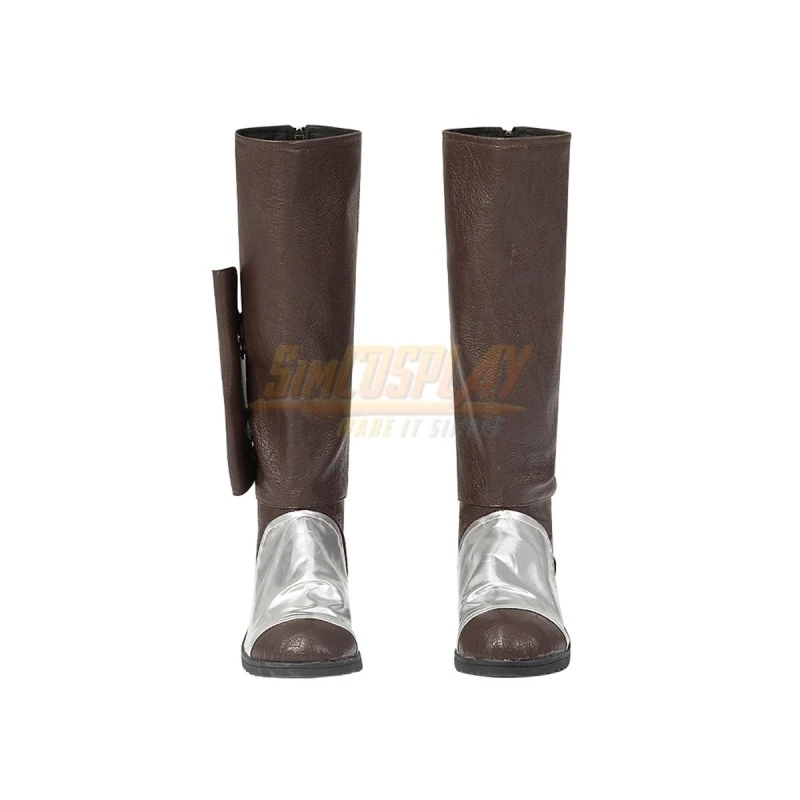 Star Wars Hera Syndulla Cosplay Costume Brown Leather Jacket Version 14 Star Wars Hera Syndulla Cosplay Costume Brown Leather Jacket Version - Image 14