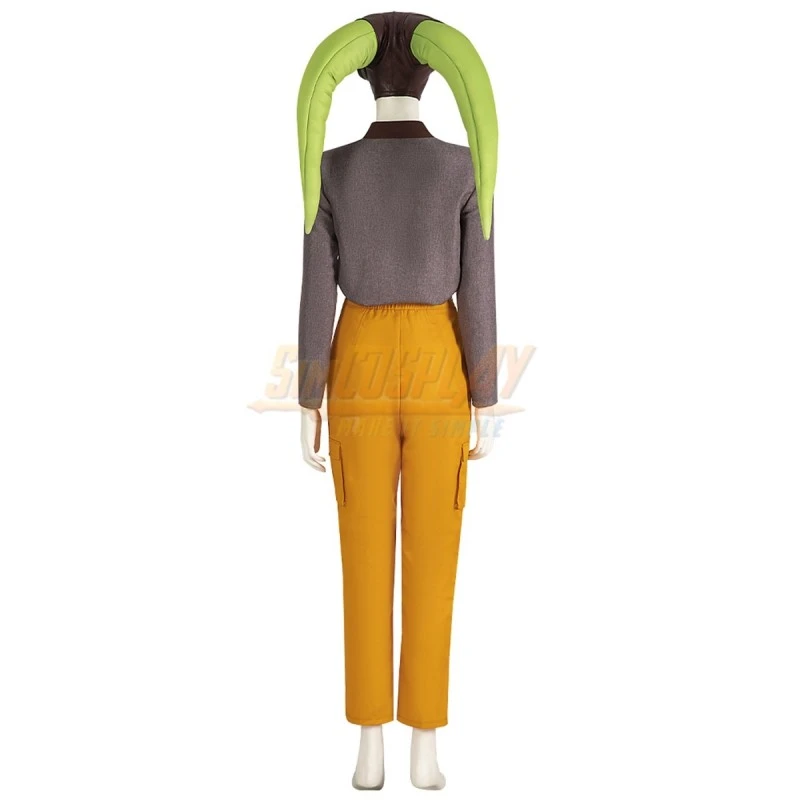 Star Wars Hera Syndulla Cosplay Costume Brown Leather Jacket Version 10 Star Wars Hera Syndulla Cosplay Costume Brown Leather Jacket Version - Image 10