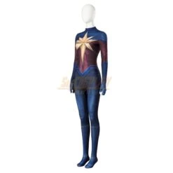 Captain Marvel 2 Carol Danvers Big Star Printed Cosplay Costume V2 -Simcosplay Outlet Store my23147 0012 1 2