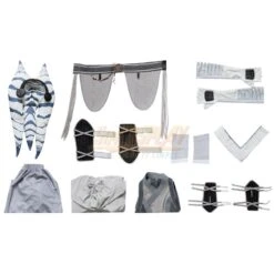 Star Wars Ahsoka Classic White Suit Cosplay Costume Top Level -Simcosplay Outlet Store my23174 0000