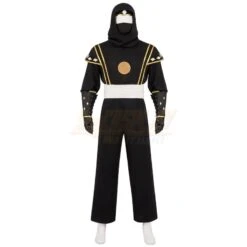 Mighty Morphin Black Ninja Ranger Suit Cosplay Costume Top Level -Simcosplay Outlet Store my23215 2 1