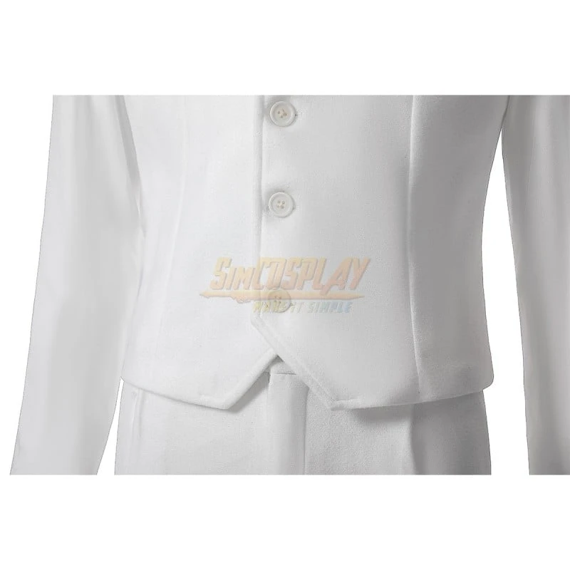 Joker 2 White Cosplay Costume Arthur Fleck Pure White Suit 15 Joker 2 White Cosplay Costume Arthur Fleck Pure White Suit - Image 15