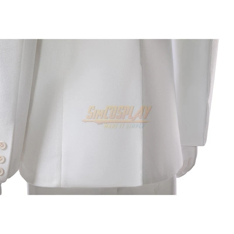 Joker 2 White Cosplay Costume Arthur Fleck Pure White Suit 14 Joker 2 White Cosplay Costume Arthur Fleck Pure White Suit - Image 14