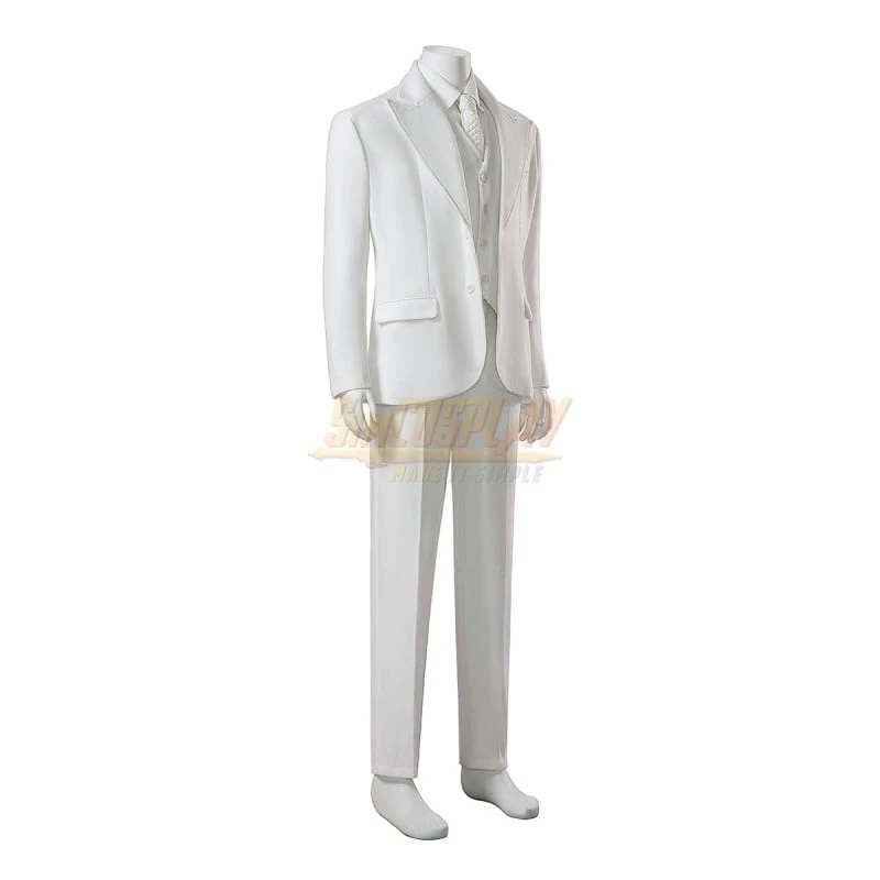 Joker 2 White Cosplay Costume Arthur Fleck Pure White Suit 10 Joker 2 White Cosplay Costume Arthur Fleck Pure White Suit - Image 10