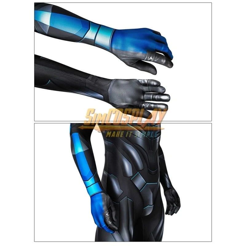 Dick Grayson Cosplay Costume 3D Printed Spandex Cosplay Suit 8 Dick Grayson Cosplay Costume 3D Printed Spandex Cosplay Suit - Image 8