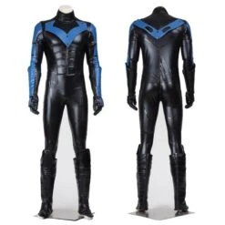 Dick Grayson Cosplay Costume Artificial Leather Suit Classic