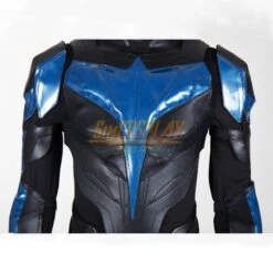Dick Grayson Costume Grayson Leather Cosplay Suit Top Level Ver.2 -Simcosplay Outlet Store nightwing suit top 13