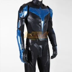 Dick Grayson Costume Grayson Leather Cosplay Suit Top Level Ver.2 -Simcosplay Outlet Store nightwing suit top 9