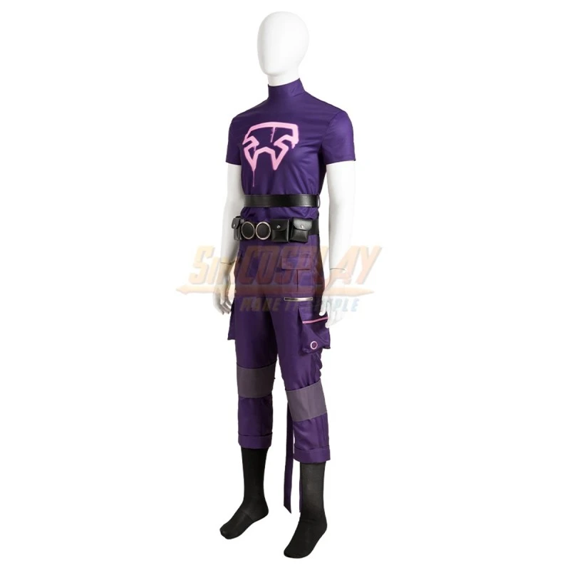 Prowler Spiderman Leather Purple Suit Spider Verse Cosplay Costume - Image 6
