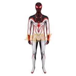 Spider-man Tracksuit The Latest Spiderman Miles Morales White Cosplay Costume -Simcosplay Outlet Store ps5 spider man miles morales t ez4