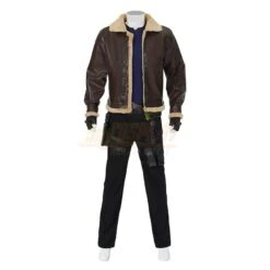 RE4 Remake Leon Kennedy Leather Cosplay Costume V2 23 RE4 Remake Leon Kennedy Leather Cosplay Costume V2 -Simcosplay Outlet Store re4 remake leon cosplay v2.jpg2 1