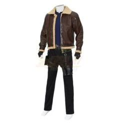 RE4 Remake Leon Kennedy Leather Cosplay Costume V2 25 RE4 Remake Leon Kennedy Leather Cosplay Costume V2 -Simcosplay Outlet Store re4 remake leon cosplay v2.jpg2 3
