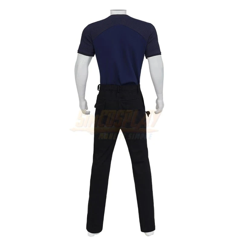 RE4 Remake Leon Kennedy Leather Cosplay Costume V2 12 RE4 Remake Leon Kennedy Leather Cosplay Costume V2 - Image 12