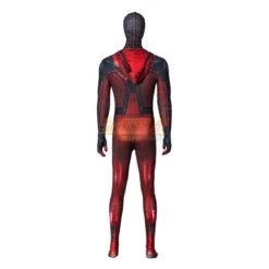 Red Hooded Miles Morales Spiderman Cosplay Suit -Simcosplay Outlet Store red hooded miles morales spiderman cosplay suit2 3