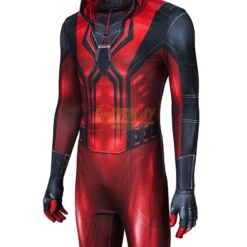 Red Hooded Miles Morales Spiderman Cosplay Suit -Simcosplay Outlet Store red hooded miles morales spiderman cosplay suitwfp09418