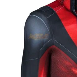 Red Hooded Miles Morales Spiderman Cosplay Suit -Simcosplay Outlet Store red hooded miles morales spiderman cosplay suitwfp09422