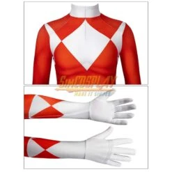 Kids Red Ranger Cosplay Suit 3D Spandex Costume Christmas Gifts For Children -Simcosplay Outlet Store red power rangers kids 0003 a0019259
