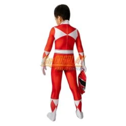 Kids Red Ranger Cosplay Suit 3D Spandex Costume Christmas Gifts For Children -Simcosplay Outlet Store red power rangers kids 0004 a0019197