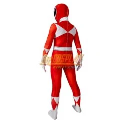 Kids Red Ranger Cosplay Suit 3D Spandex Costume Christmas Gifts For Children -Simcosplay Outlet Store red power rangers kids 0006 a0019192