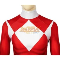 Red Ranger Cosplay Suit Power Rangers Red HQ Printed Spandex Costume -Simcosplay Outlet Store red ranger cosplay suit 6