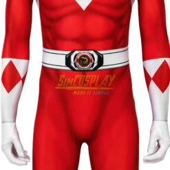 Red Ranger Cosplay Suit Power Rangers Red HQ Printed Spandex Costume -Simcosplay Outlet Store red ranger cosplay suit 7