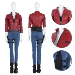 Resident Evil 2 Remake Claire Redfield Cosplay Costume Top Level