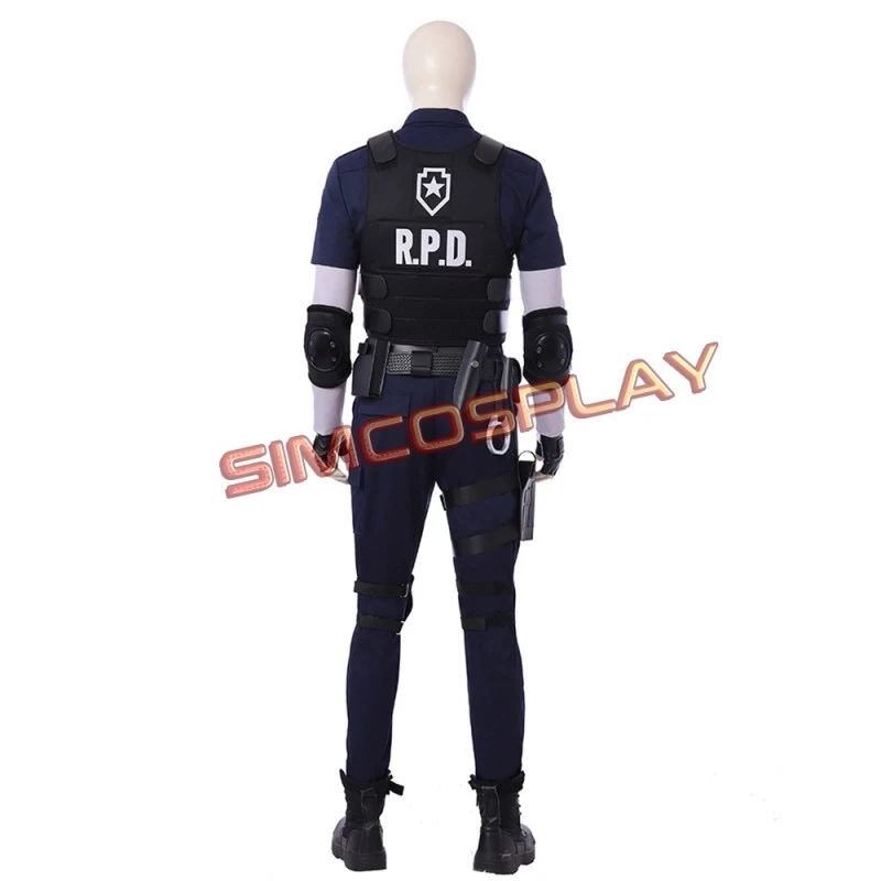 Resident Evil 2 Remake Cosplay Leon R.P.D. Suit Cosplay Costume Top Level - Image 5