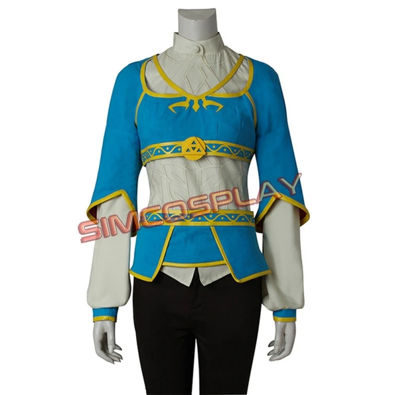 The Legend Of Zelda Breath Of The Wild Princess Zelda Blue Cosplay Costume 3 The Legend Of Zelda Breath Of The Wild Princess Zelda Blue Cosplay Costume - Image 3