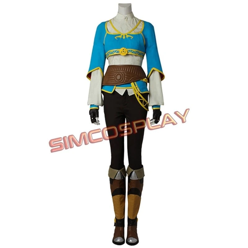 The Legend Of Zelda Breath Of The Wild Princess Zelda Blue Cosplay Costume 1 The Legend Of Zelda Breath Of The Wild Princess Zelda Blue Cosplay Costume