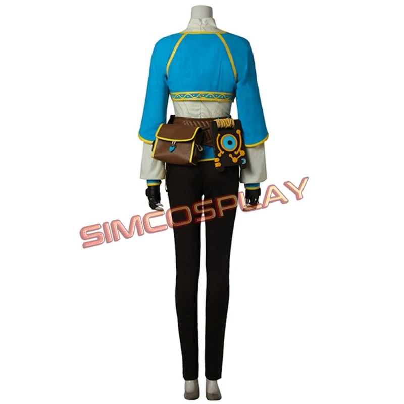 The Legend Of Zelda Breath Of The Wild Princess Zelda Blue Cosplay Costume 2 The Legend Of Zelda Breath Of The Wild Princess Zelda Blue Cosplay Costume - Image 2