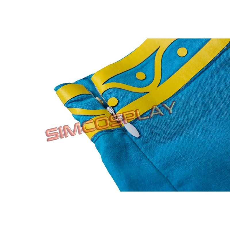 The Legend Of Zelda Breath Of The Wild Princess Zelda Blue Cosplay Costume 15 The Legend Of Zelda Breath Of The Wild Princess Zelda Blue Cosplay Costume - Image 15