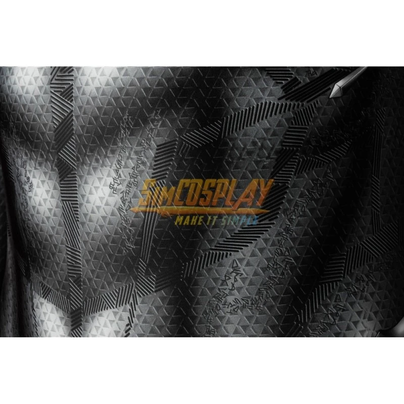 Black Panther Cosplay Costume T'challa Classic Printed Black Suits Sac3981 6 Black Panther Cosplay Costume T'challa Classic Printed Black Suits Sac3981 - Image 6