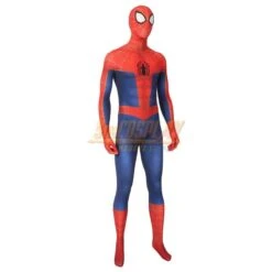 Spider-Man Peter Parker Printed Cosplay Suit Into The Spider-Verse Costume Sac4186 -Simcosplay Outlet Store sac4186a2