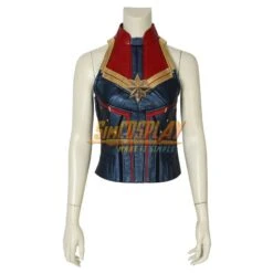 Captain Marvel Carol Danvers Costume Dark Color And Shoes Cover Cosplay Edition -Simcosplay Outlet Store sac4247a19