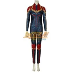 Captain Marvel Carol Danvers Costume Dark Color And Shoes Cover Cosplay Edition -Simcosplay Outlet Store sac4247a21